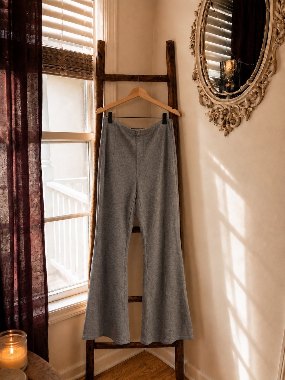 HALARA Gray Wide Leg Pants - Picture 1 of 9
